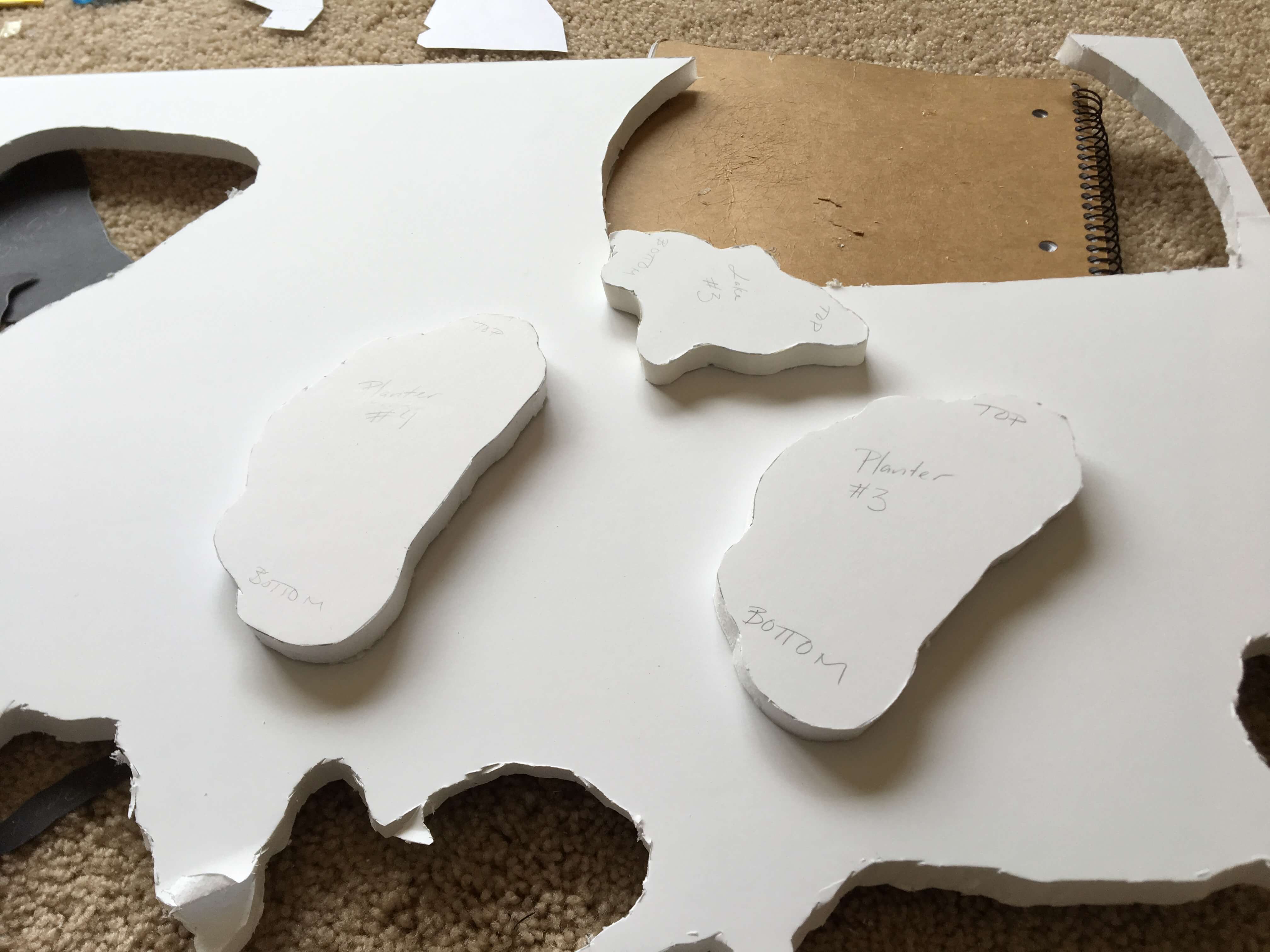 foam board layers