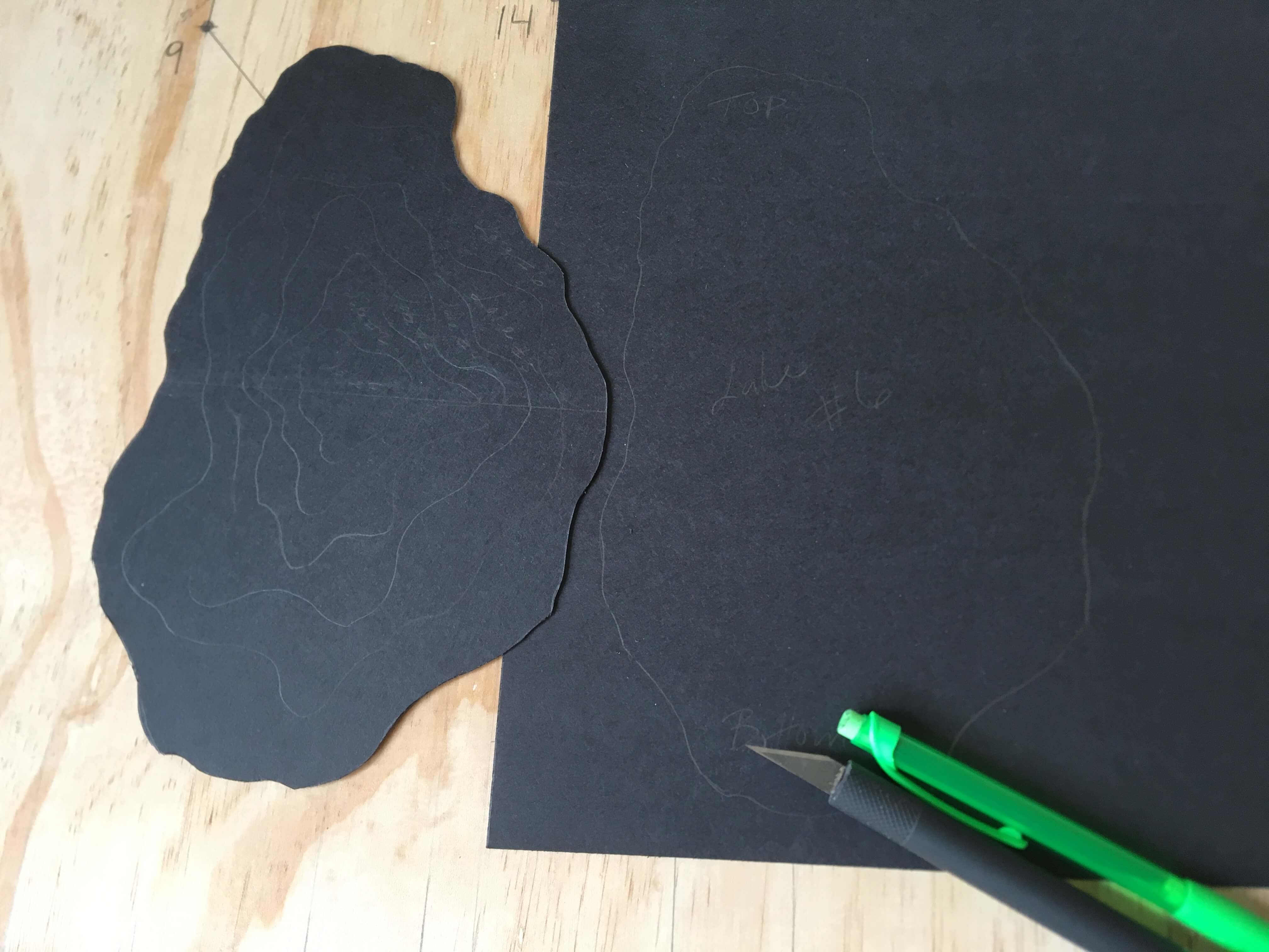 cutting out individual layers