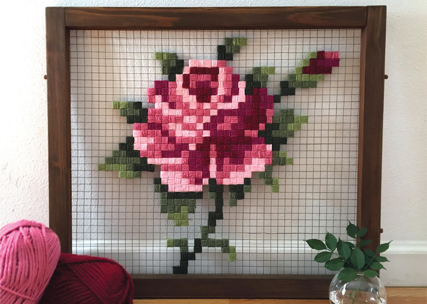 embroidered rose pic