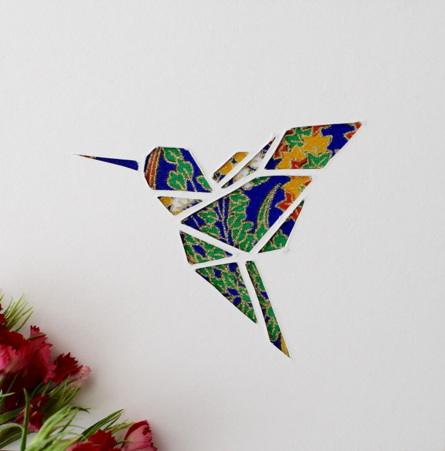 hummingbird origami art