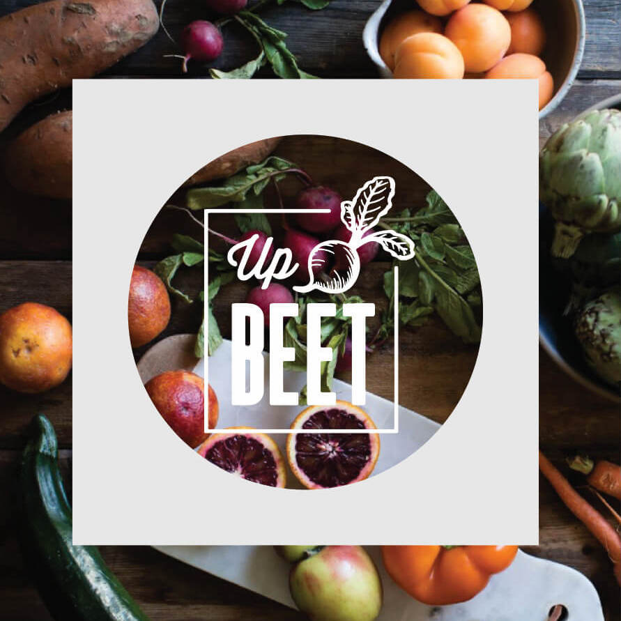 vegetables with upbeet logo